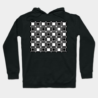 Abstract geometric pattern - black and white. Hoodie